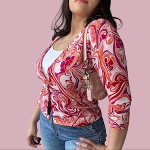 Pink/Orange y2k cardigan